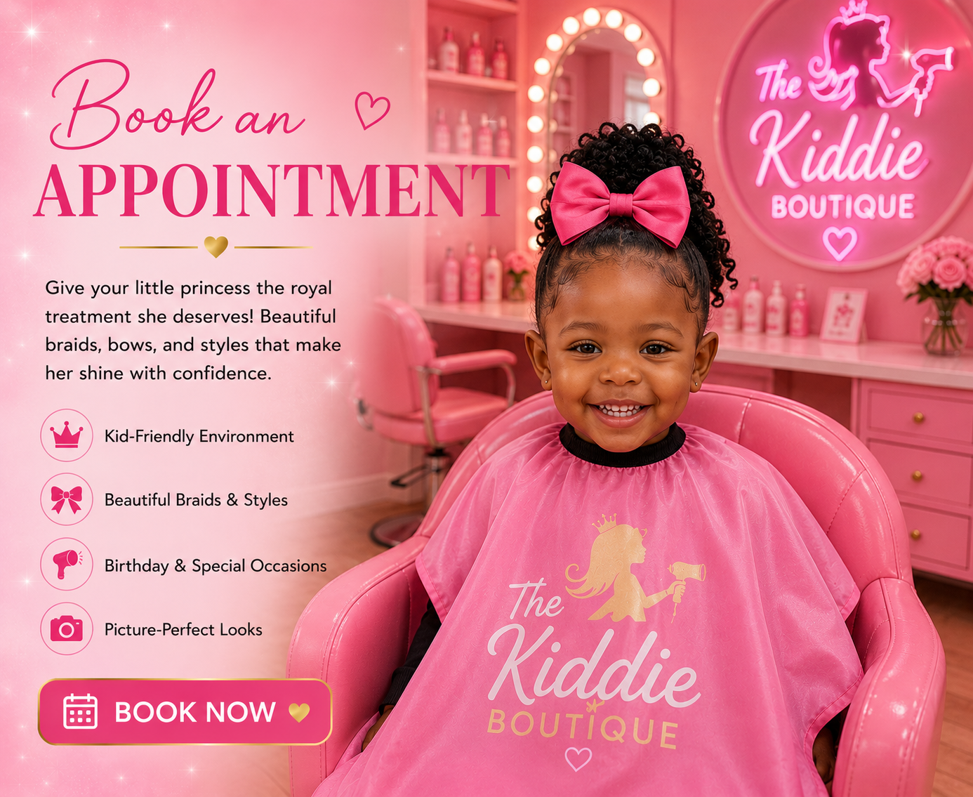 ✨ Book Your Little Princess's Appointment (Deposit)