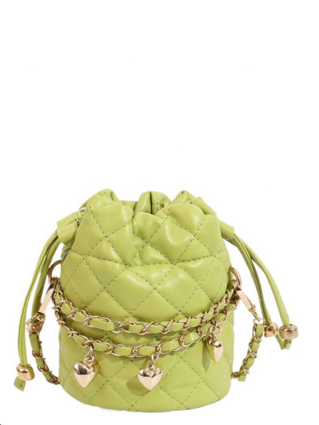 Lime Green Leather Sac